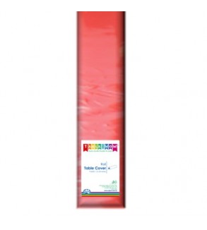 Alpen 30m Plastic Tablecover Roll Red