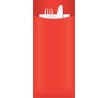 Yiassoo Red-Orange Cutlery Pouch w/3ply Napkin 85x200mm