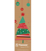 Yiassoo Xmas Kraft Cutlery Pouch Only 65x200mm