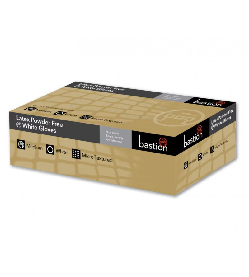 Bastion Extra Large Latex Gloves Powder Free