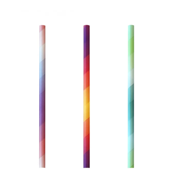 Mixed Colours 5ply Super Smoothie Paper Straw