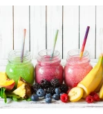 Mixed Colours 5ply Super Smoothie Paper Straw