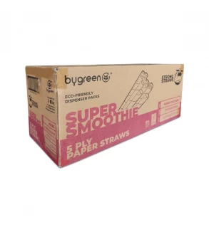 Mixed Colours 5ply Super Smoothie Paper Straw