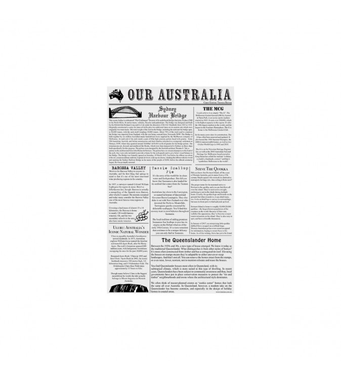 Greaseproof Paper Newsprint 200x300mm