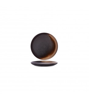 Tablekraft 160mm Round Coupe Plate Urban Coffee Dust