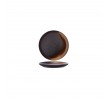 Tablekraft 160mm Round Coupe Plate Urban Coffee Dust