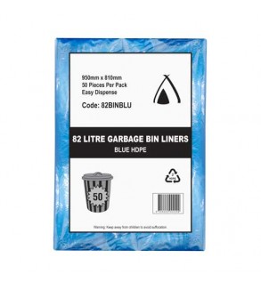 Bin Liner 82L LDPE XHD Blue