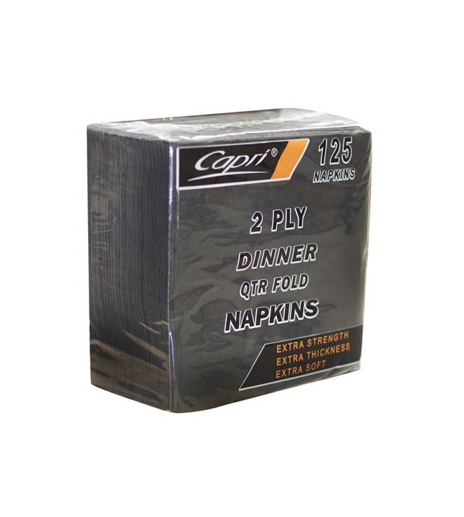 Capri 2ply Dinner Napkin Black