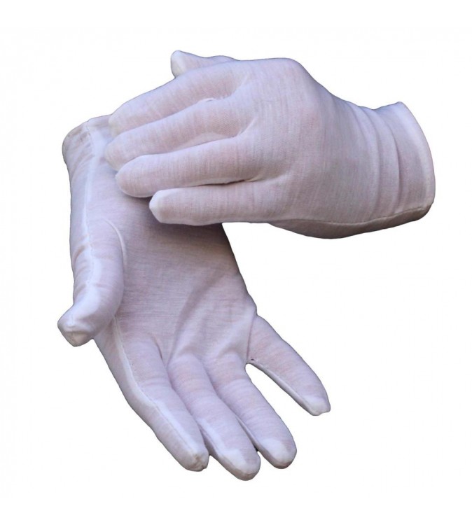 Cotton Interlock Glove Mens White