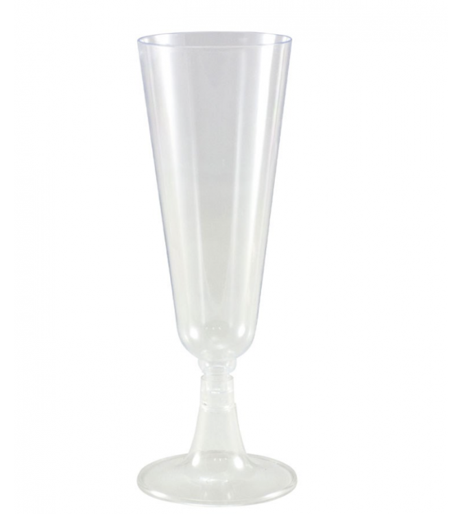 Capri 125ml Plastic Champagne Flute Two Piece