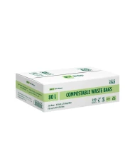 Bin Liner Green Compostable 80L