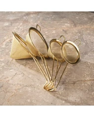 Crown Conical Strainer 100mm Gold PVD