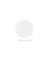 Tablekraft Core 200mm Round Plate Wide Rim White