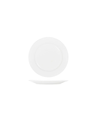 Tablekraft Core 225mm Round Plate Wide Rim White
