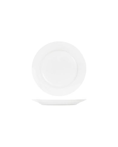 Tablekraft Core 280mm Round Plate Wide Rim White