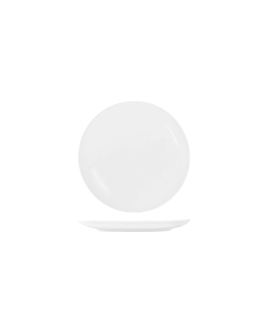 Tablekraft Core 225mm Round Coupe Plate White
