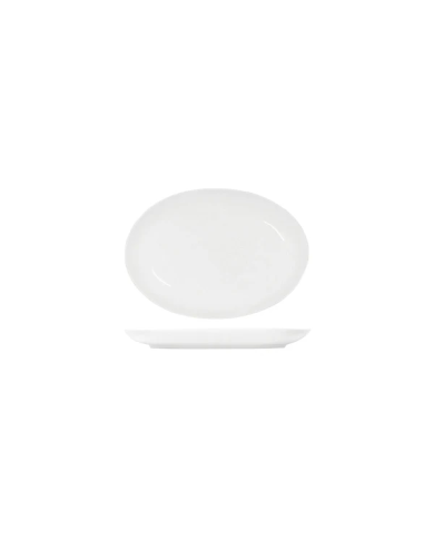Tablekraft Core 230x165mm Oval Coupe Platter White