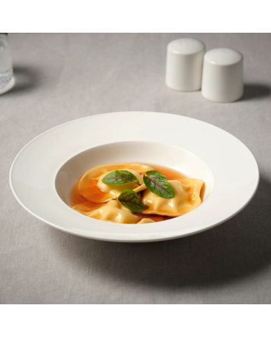 Tablekraft Core 250x45mm Pasta / Soup Bowl Wide Rim White
