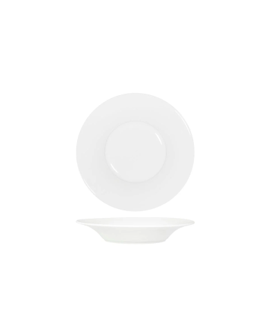 Tablekraft Core 260x43mm Pasta Plate Angled Flare Rim White