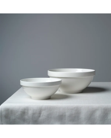 Tablekraft Core 150x65mm Round Footed Bowl Stack Rim White