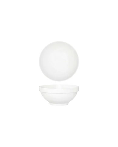 Tablekraft Core 150x65mm Round Footed Bowl Stack Rim White