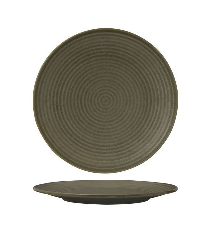 Zuma 310mm Round Coupe Plate Ribbed Cargo