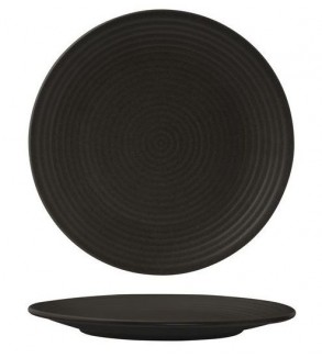 Zuma 265mm Round Coupe Plate Ribbed Charcoal (6)