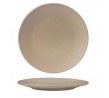 Zuma 210mm Round Coupe Plate Ribbed Sand