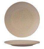 Zuma 265mm Round Coupe Plate Ribbed Sand