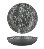 Luzerne 1000ml / 210mm Round Share Bowl Drizzle Grey with White