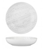 Luzerne 1900ml / 260mm Round Share Bowl Drizzle White with Grey
