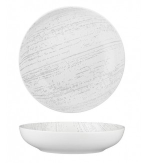 Luzerne 1900ml / 260mm Round Share Bowl Drizzle White with Grey (4)