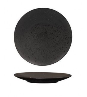 Luzerne 160mm Round Flat Plate Lava Black (6)