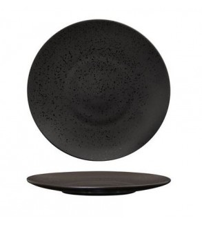 Luzerne 210mm Round Flat Plate Lava Black