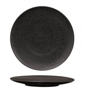 Luzerne 230mm Round Flat Plate Lava Black (6)