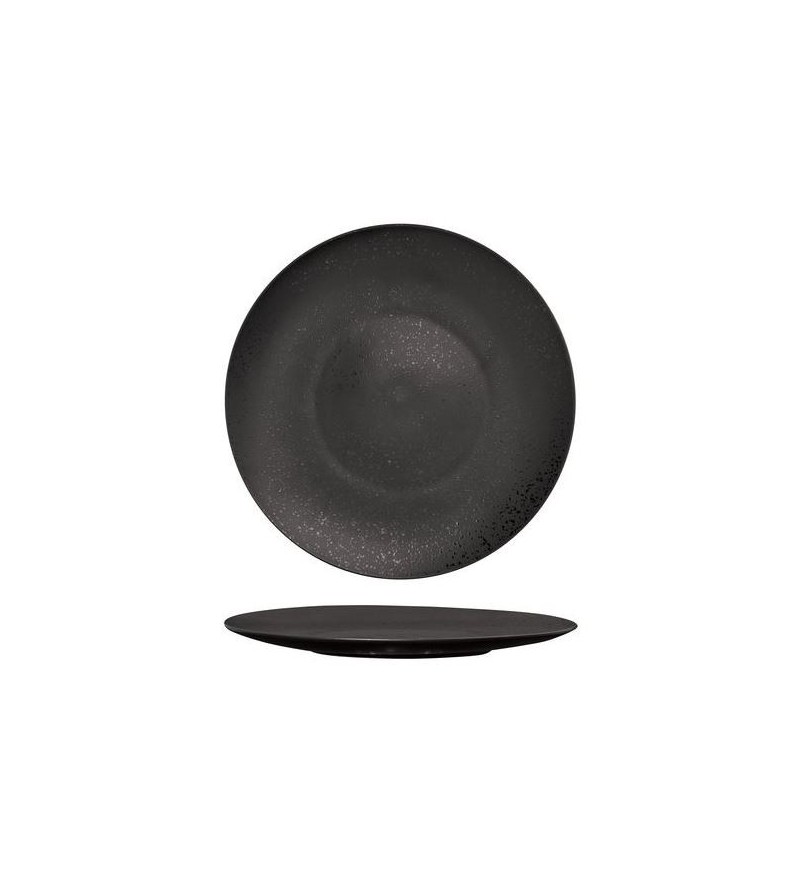 Luzerne 280mm Round Flat Plate Lava Black