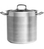 Chef Inox 10.75L Professional Stockpot 240x240mm w/Lid