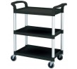 Cambro Service Cart 965 x 410 x 835mm / 3 Shelf / 136kg Black