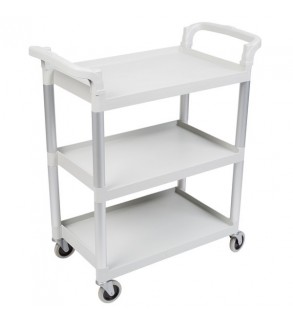 Cambro 1015x540x950mm Large Service Cart 3 Shelf Speckled Grey