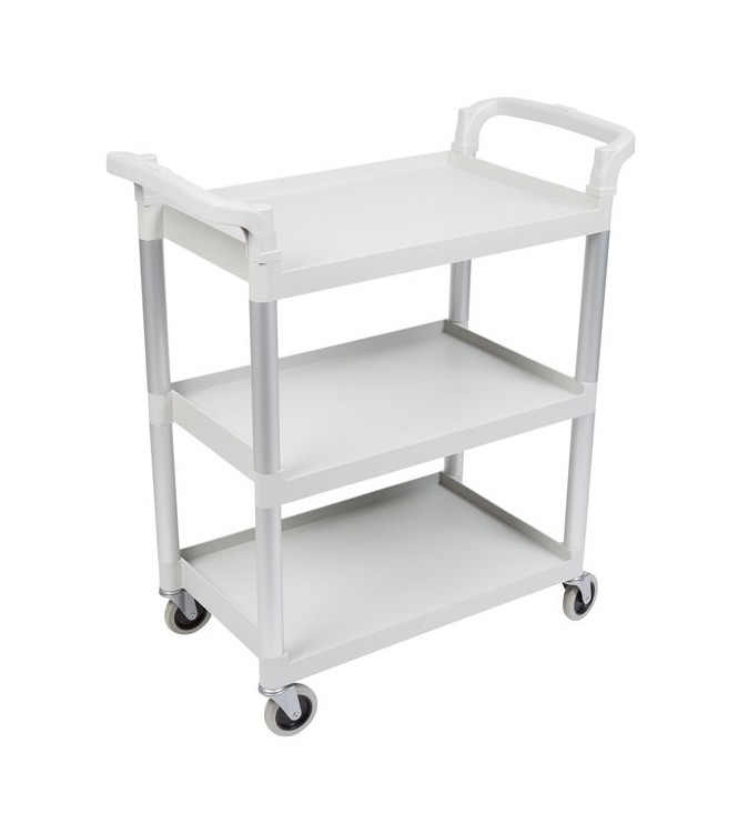 Cambro 1015x540x950mm Large Service Cart 3 Shelf Speckled Grey