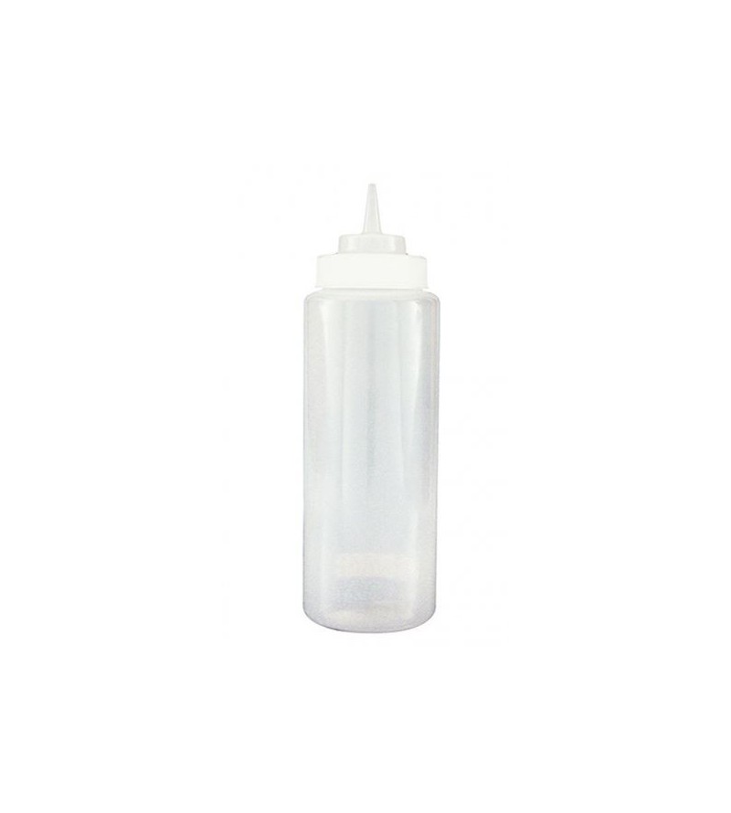 Squeeze Bottle 1lt Wide Mouth Clear