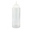 Squeeze Bottle 1lt Wide Mouth Clear