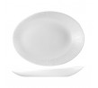 Churchill 346x263x50mm Oval Plate Bamboo Orb White