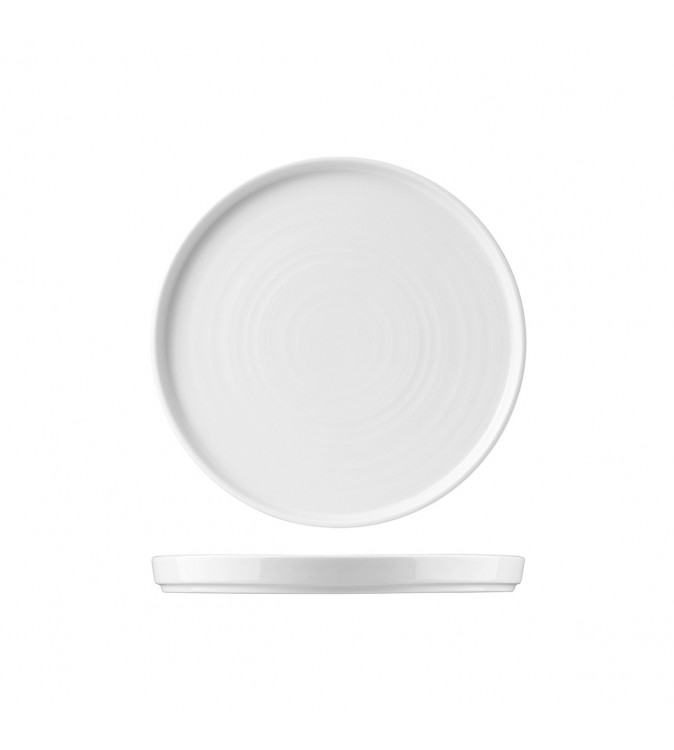 Churchill 260x20mm Walled Chef's Plate White