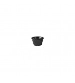 Ryner Melamine 45ml Ramekin 63x40mm Black Flutted