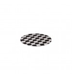 Display Serve 330mm Round Platter Checkerboard Marble Ryner Melamine (3)