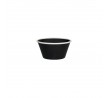 Evoke 125 x 65mm / 475ml Round Tapered Bowl Black with White Rim Ryner Melamine (12)