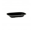 Evoke 270 x 200 x 40mm / 900ml Rectangular Platter Wide Rim Black with White Rim Ryner Melamine (12)