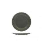 Evoke 220mm Round Plate Wide Rim Grey with White Rim Ryner Melamine (12)