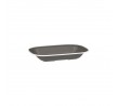 Evoke 230 x 175 x 40mm / 580ml Rectangular Platter Wide Rim Grey with White Rim Ryner Melamine (12)
